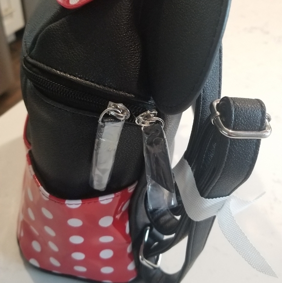 NWT Dani Disney's Minnie Mouse Red/White Polka Dot Mini Backpack - Picture 6 of 8